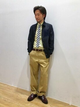 「スポーツ」｜「アイテム（その他アウター）」を使った、ニコルさん（メンズ・170cm）の春コーディネート