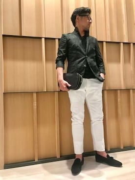「ボタニカル」｜「アイテム（ジャケット/アウター）」を使った、ニコルさん（メンズ・175cm）の春コーディネート