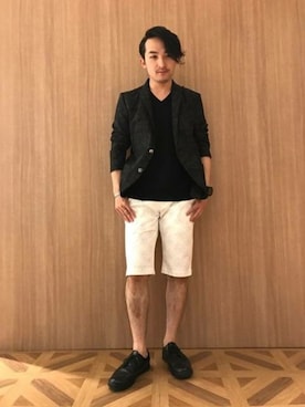 「ボタニカル」｜「アイテム（ジャケット/アウター）」を使った、ニコルさん（メンズ・164cm）の春コーディネート