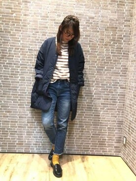 「キルティングコート」｜ニコルさん（レディース・164cm）の秋コーディネート