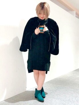 「179/WG（イチナナキュウダブルジー）のアイテム（ブルゾン）」を使った、ニコルさん（レディース・164cm）の秋コーディネート