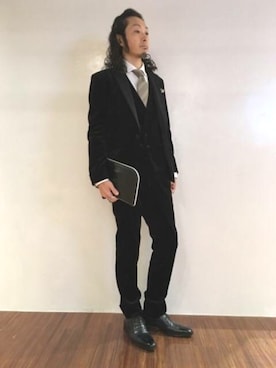 「MONSIEUR NICOLE（ムッシュニコル）のアイテム」を使った、ニコルさん（メンズ・170cm）の秋コーディネート