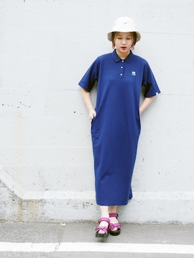 「179/WG（イチナナキュウダブルジー）のアイテム（帽子）」を使った、ニコルさん（レディース・160cm）の春コーディネート