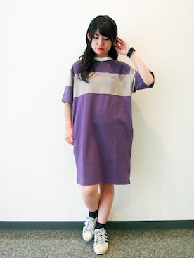 「179/WG（イチナナキュウダブルジー）のアイテム」を使った、ニコルさん（レディース・160cm）の夏コーディネート