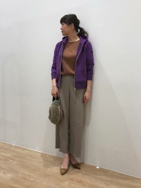 「Grand PARK（グランドパーク）のアイテム」を使った、ニコルさん（レディース・164cm）の秋コーディネート