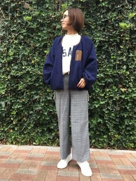 「Grand PARK（グランドパーク）のアイテム」を使った、ニコルさん（レディース・164cm）の秋コーディネート