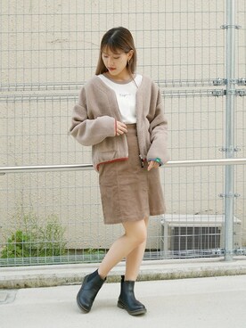 「179/WG（イチナナキュウダブルジー）のアイテム（ブルゾン）」を使った、ニコルさん（レディース・164cm）の秋コーディネート