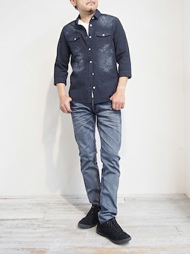 「HIDEAWAYS NICOLE（ハイダウェイニコル）のアイテム」を使った、ニコルさん（メンズ・170cm）の夏コーディネート