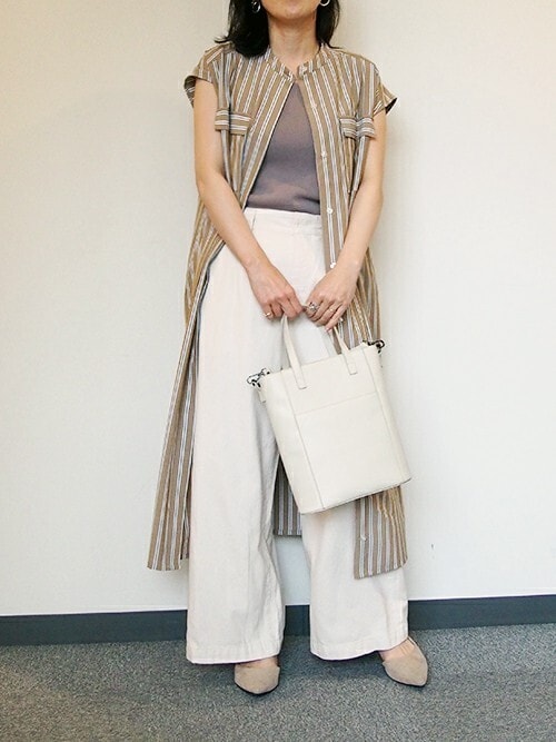 ニコル ニコル本社 Nicole Whiteのシャツワンピースを使ったコーディネート Wear