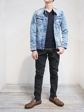 「HIDEAWAYS NICOLE（ハイダウェイニコル）のアイテム」を使った、ニコルさん（メンズ・173cm）の夏コーディネート