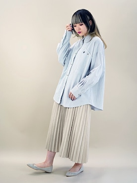 「179/WG（イチナナキュウダブルジー）のアイテム」を使った、ニコルさん（レディース・165cm）の夏コーディネート