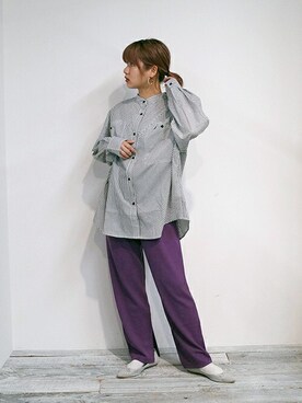 「179/WG（イチナナキュウダブルジー）のアイテム」を使った、ニコルさん（レディース・158cm）の夏コーディネート