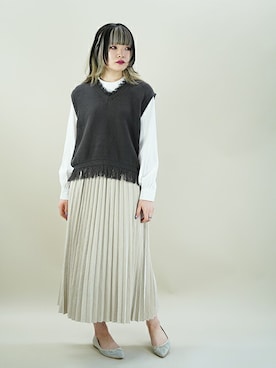 「179/WG（イチナナキュウダブルジー）のアイテム」を使った、ニコルさん（レディース・165cm）の夏コーディネート