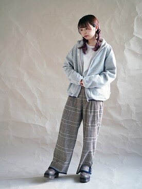 「179/WG（イチナナキュウダブルジー）のアイテム（ジャケット/アウター）」を使った、ニコルさん（レディース・158cm）の秋コーディネート