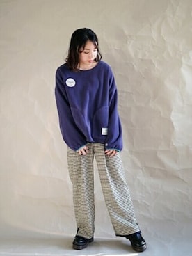 「179/WG（イチナナキュウダブルジー）のアイテム」を使った、ニコルさん（レディース・154cm）の秋コーディネート