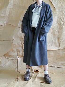 「179/WG（イチナナキュウダブルジー）のアイテム（その他アウター）」を使った、ニコルさん（レディース・158cm）の秋コーディネート