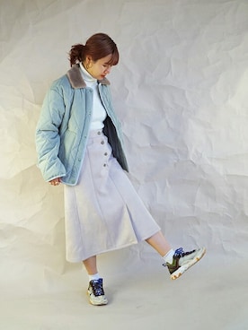 「179/WG（イチナナキュウダブルジー）のアイテム（ジャケット/アウター）」を使った、ニコルさん（レディース・158cm）の秋コーディネート