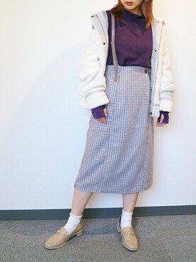 「179/WG（イチナナキュウダブルジー）のアイテム（ジャケット/アウター）」を使った、ニコルさん（レディース・158cm）の秋コーディネート
