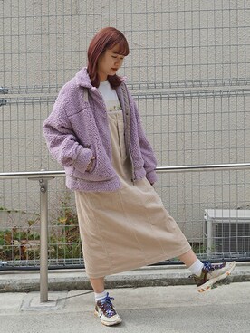 「179/WG（イチナナキュウダブルジー）のアイテム（ジャケット/アウター）」を使った、ニコルさん（レディース・158cm）の秋コーディネート