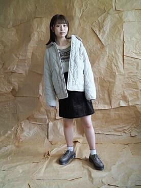 「179/WG（イチナナキュウダブルジー）のアイテム（ジャケット/アウター）」を使った、ニコルさん（レディース・158cm）の秋コーディネート