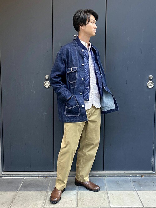 極美品　Momotaro Jeans デニムカバーオール　春コーデ MOMOTARO JEANS -Style book for winter- | デニム研究所 by