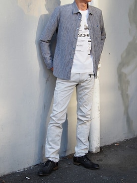 「HIDEAWAYS NICOLE（ハイダウェイニコル）のアイテム」を使った、ニコルさん（メンズ・173cm）の春コーディネート