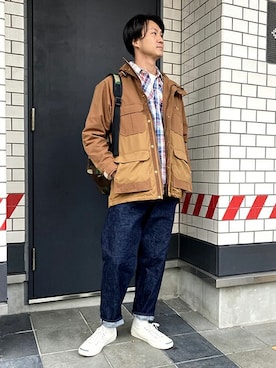 「ジャックパーセル」｜「アイテム（ブルゾン）」を使った、ニコルさん（メンズ・178cm）の冬コーディネート