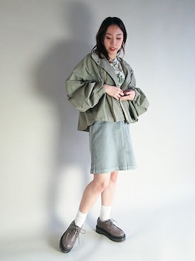 「179/WG（イチナナキュウダブルジー）のアイテム（ジャケット/アウター）」を使った、ニコルさん（レディース・154cm）の冬コーディネート