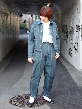 「179/WG（イチナナキュウダブルジー）のアイテム（ジャケット/アウター）」を使った、ニコルさん（レディース・163cm）の冬コーディネート
