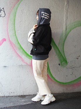 「179/WG（イチナナキュウダブルジー）のアイテム（ジャケット/アウター）」を使った、ニコルさん（レディース・163cm）の冬コーディネート