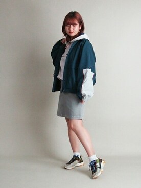 「179/WG（イチナナキュウダブルジー）のアイテム（ジャケット/アウター）」を使った、ニコルさん（レディース・158cm）の冬コーディネート