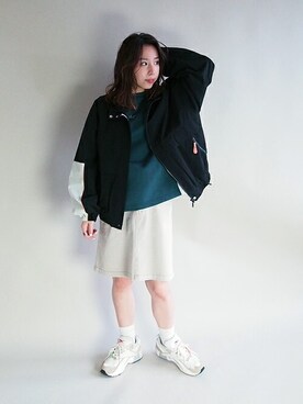 「179/WG（イチナナキュウダブルジー）のアイテム（ジャケット/アウター）」を使った、ニコルさん（レディース・154cm）の春コーディネート