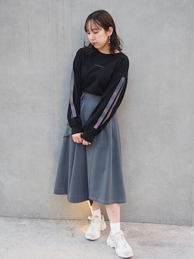 「179/WG（イチナナキュウダブルジー）のアイテム」を使った、ニコルさん（レディース・163cm）の冬コーディネート