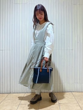 「179/WG（イチナナキュウダブルジー）のアイテム（ワンピース/ドレス）」を使った、ニコルさん（レディース・156cm）の冬コーディネート