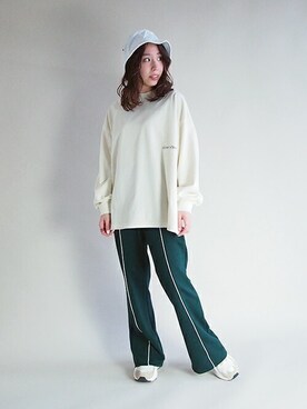 「179/WG（イチナナキュウダブルジー）のアイテム（帽子）」を使った、ニコルさん（レディース・154cm）の冬コーディネート