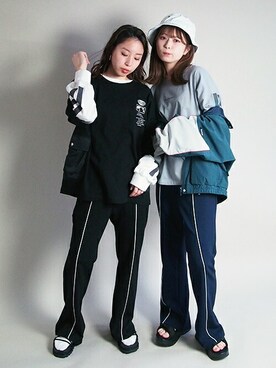 「179/WG（イチナナキュウダブルジー）のアイテム（ジャケット/アウター）」を使った、ニコルさん（レディース・154cm）の冬コーディネート