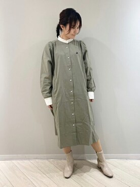 「179/WG（イチナナキュウダブルジー）のアイテム（ワンピース/ドレス）」を使った、ニコルさん（レディース・159cm）の冬コーディネート