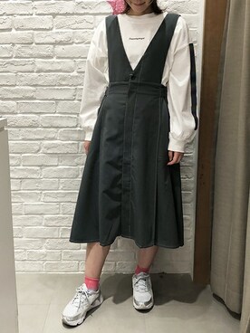 「179/WG（イチナナキュウダブルジー）のアイテム（ワンピース/ドレス）」を使った、ニコルさん（レディース・165cm）の冬コーディネート