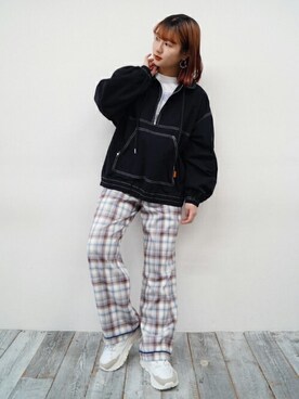 「179/WG（イチナナキュウダブルジー）のアイテム（ジャケット/アウター）」を使った、ニコルさん（レディース・158cm）の冬コーディネート