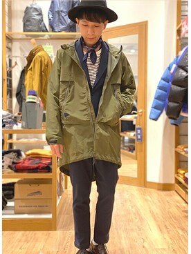 「Grand PARK（グランドパーク）のアイテム」を使った、ニコルさん（メンズ・170cm）の冬コーディネート