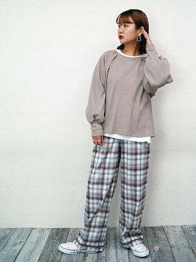 「179/WG（イチナナキュウダブルジー）のアイテム」を使った、ニコルさん（レディース・158cm）の春コーディネート