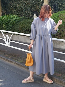 「179/WG（イチナナキュウダブルジー）のアイテム（ワンピース/ドレス）」を使った、ニコルさん（レディース・158cm）の春コーディネート