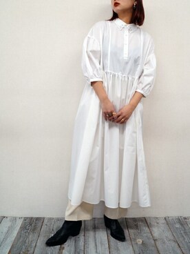「179/WG（イチナナキュウダブルジー）のアイテム（ワンピース/ドレス）」を使った、ニコルさん（レディース・158cm）の春コーディネート