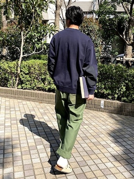 「BROOKLYN OVERALL（ブルックリンオーバーオール）のアイテム」を使った、ニコルさん（メンズ・178cm）の春コーディネート