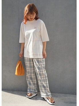 「プーマ」｜ニコルさん（レディース・158cm）の春コーディネート