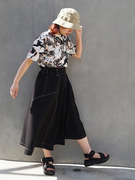 「179/WG（イチナナキュウダブルジー）のアイテム」を使った、ニコルさん（レディース・158cm）の春コーディネート