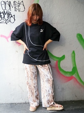 「プーマ」｜ニコルさん（レディース・158cm）の春コーディネート