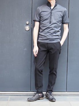 「HIDEAWAYS NICOLE（ハイダウェイニコル）のアイテム」を使った、ニコルさん（メンズ・173cm）の春コーディネート