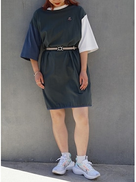 「179/WG（イチナナキュウダブルジー）のアイテム（ワンピース/ドレス）」を使った、ニコルさん（レディース・158cm）の春コーディネート