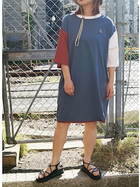 「179/WG（イチナナキュウダブルジー）のアイテム（ワンピース/ドレス）」を使った、ニコルさん（レディース・158cm）の春コーディネート